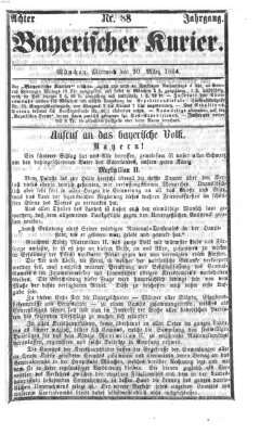 Bayerischer Kurier Mittwoch 30. März 1864