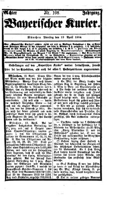 Bayerischer Kurier Dienstag 19. April 1864