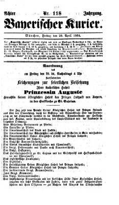 Bayerischer Kurier Freitag 29. April 1864