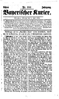 Bayerischer Kurier Montag 4. Juli 1864