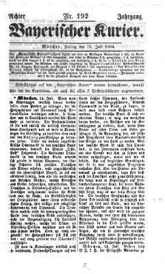 Bayerischer Kurier Freitag 15. Juli 1864