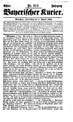 Bayerischer Kurier Donnerstag 4. August 1864