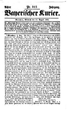 Bayerischer Kurier Mittwoch 10. August 1864