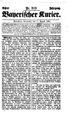 Bayerischer Kurier Donnerstag 11. August 1864