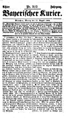 Bayerischer Kurier Montag 15. August 1864