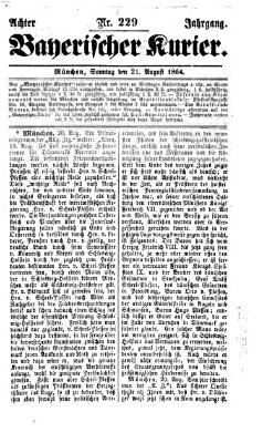 Bayerischer Kurier Sonntag 21. August 1864