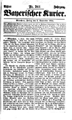 Bayerischer Kurier Freitag 2. September 1864