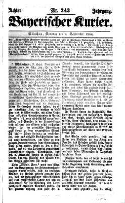 Bayerischer Kurier Sonntag 4. September 1864