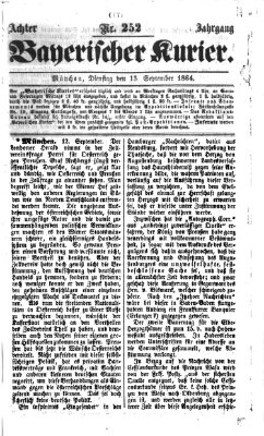 Bayerischer Kurier Dienstag 13. September 1864