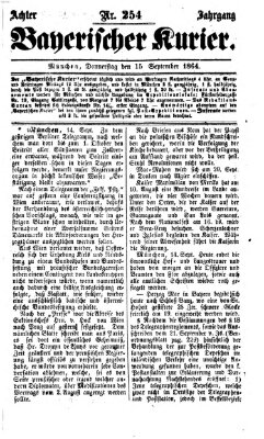 Bayerischer Kurier Donnerstag 15. September 1864