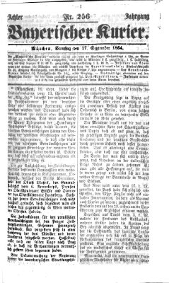 Bayerischer Kurier Samstag 17. September 1864