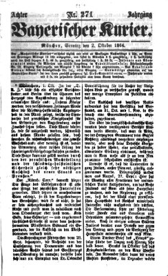 Bayerischer Kurier Sonntag 2. Oktober 1864