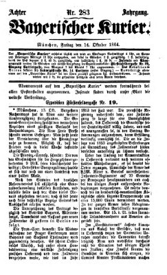 Bayerischer Kurier Freitag 14. Oktober 1864