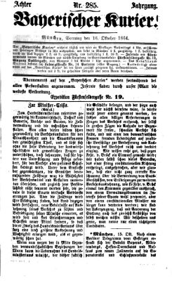 Bayerischer Kurier Sonntag 16. Oktober 1864