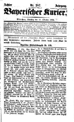 Bayerischer Kurier Dienstag 18. Oktober 1864