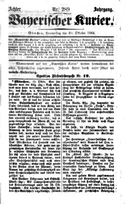 Bayerischer Kurier Donnerstag 20. Oktober 1864