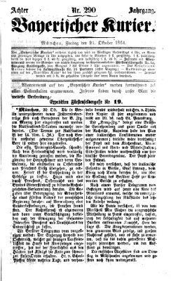 Bayerischer Kurier Freitag 21. Oktober 1864