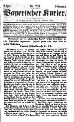 Bayerischer Kurier Montag 24. Oktober 1864