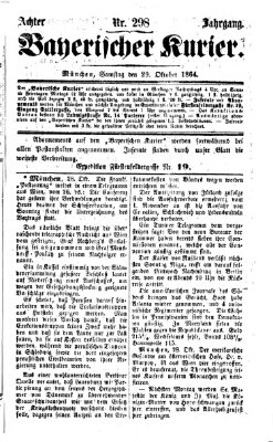 Bayerischer Kurier Samstag 29. Oktober 1864