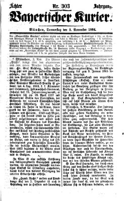 Bayerischer Kurier Donnerstag 3. November 1864