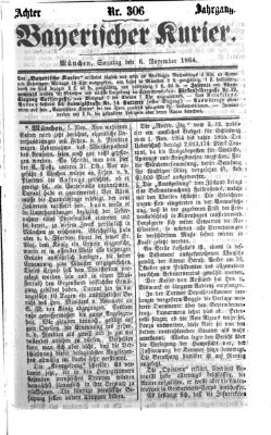 Bayerischer Kurier Sonntag 6. November 1864