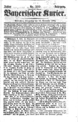 Bayerischer Kurier Donnerstag 10. November 1864