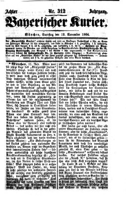 Bayerischer Kurier Samstag 12. November 1864