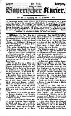 Bayerischer Kurier Dienstag 15. November 1864