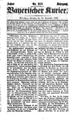 Bayerischer Kurier Samstag 19. November 1864