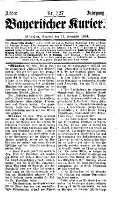 Bayerischer Kurier Sonntag 27. November 1864