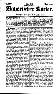 Bayerischer Kurier Montag 5. Dezember 1864