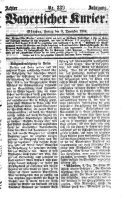 Bayerischer Kurier Freitag 9. Dezember 1864