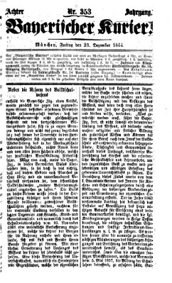 Bayerischer Kurier Freitag 23. Dezember 1864