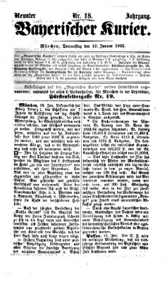 Bayerischer Kurier Donnerstag 19. Januar 1865