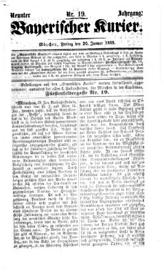 Bayerischer Kurier Freitag 20. Januar 1865