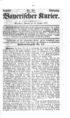 Bayerischer Kurier Montag 30. Januar 1865