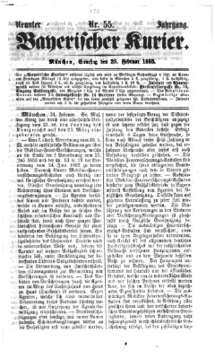 Bayerischer Kurier Samstag 25. Februar 1865