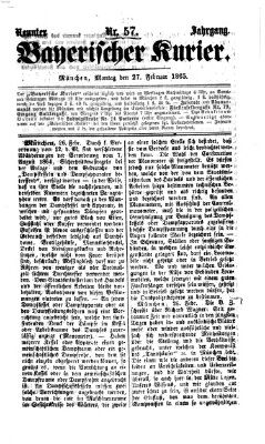 Bayerischer Kurier Montag 27. Februar 1865