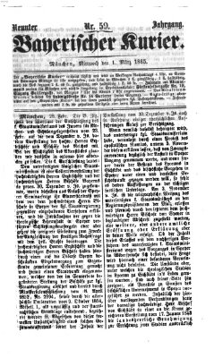 Bayerischer Kurier Mittwoch 1. März 1865