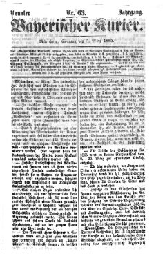 Bayerischer Kurier Sonntag 5. März 1865