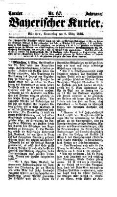 Bayerischer Kurier Donnerstag 9. März 1865