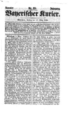 Bayerischer Kurier Freitag 10. März 1865