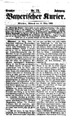 Bayerischer Kurier Mittwoch 15. März 1865