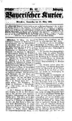 Bayerischer Kurier Donnerstag 23. März 1865