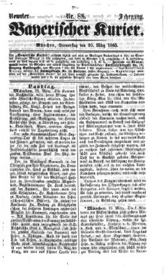 Bayerischer Kurier Donnerstag 30. März 1865