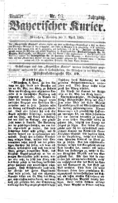 Bayerischer Kurier Sonntag 9. April 1865