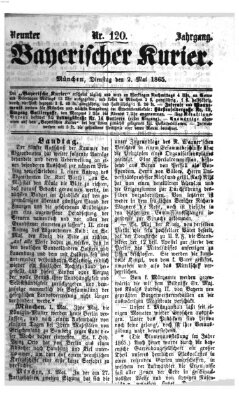 Bayerischer Kurier Dienstag 2. Mai 1865