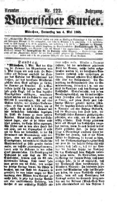 Bayerischer Kurier Donnerstag 4. Mai 1865