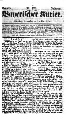 Bayerischer Kurier Donnerstag 11. Mai 1865