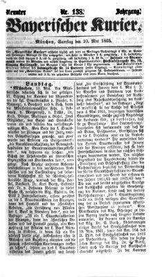 Bayerischer Kurier Samstag 20. Mai 1865